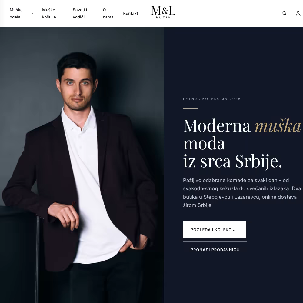 M&L Butik — New website design + Shopify build M&L Butik — New website design + Shopify build